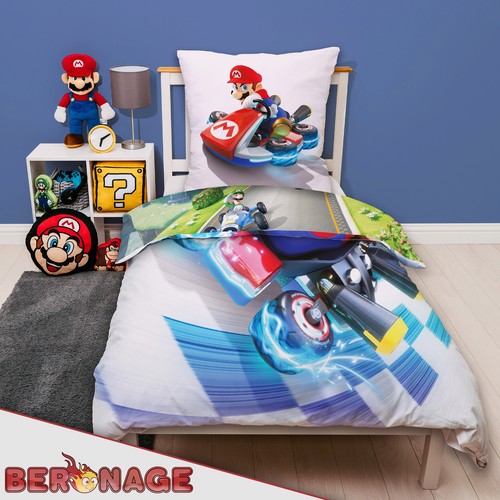 Super Mario Kart Kinderbettwäsche 100% Baumwolle Renforcé-Linon - Bild 7 von 9