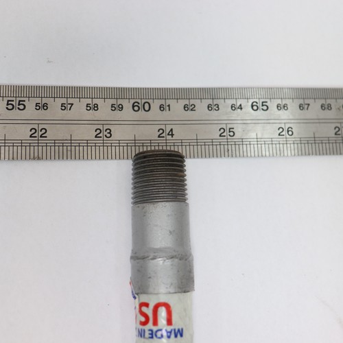 Flex Hose Schedule 40 Stainless Carbon Steel MPT 1/2" X 6-1/2" - Picture 4 of 4