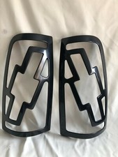 V-Tech Black Tail Light Covers Bowtie for 1999-2002 CHEVROLET Silverado