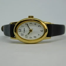 Timex Genuine Leather Quartz Analog Women's Watch New Battery
