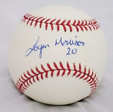 Logan Morrison Tampa Bay Rays Signed Autographed OMLB Baseball LOM COA (BSB54)