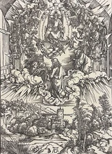 Albrecht Dürer Saint John Before God And The Ancients Apocalypse 1498 Facsimile