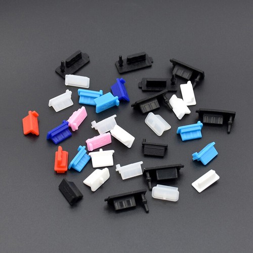 10X USB Dust Plug Charger Port Cover Cap Female Jack Interface Dustproof Protect - Zdjęcie 7 z 15