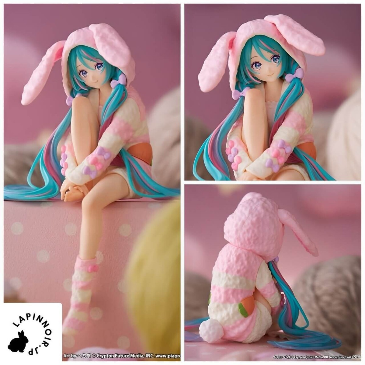 vocaloid Hatsune Miku Noodle Stopper Rabbit Ear Hood Ver figure