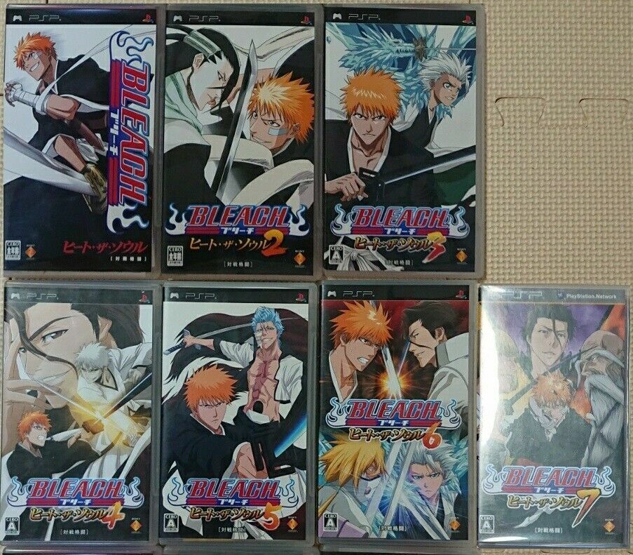 PSP Bleach Set of 2 Japanese Version PlayStation Portable USED Games ANIME  Jump