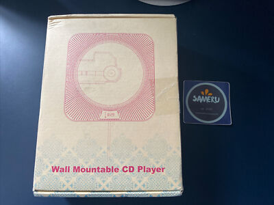 NEW WALL MOUNTABLE CD PLAYER BUILT IN SPEAKERS BLUETOOTH AUX CD USB TF CARD