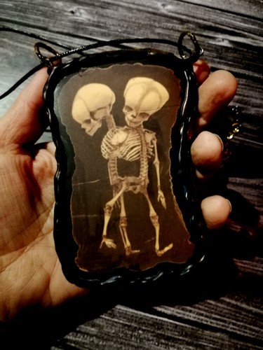 jewelry sugar skull skeleton talisman men amulet woman pendant dark magic gothic - Picture 7 of 24