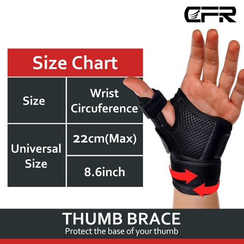 Thumb Wrist Support Brace Carpal Tunnel Sprain Splint Arthritis Left Right Gym - Picture 12 of 16