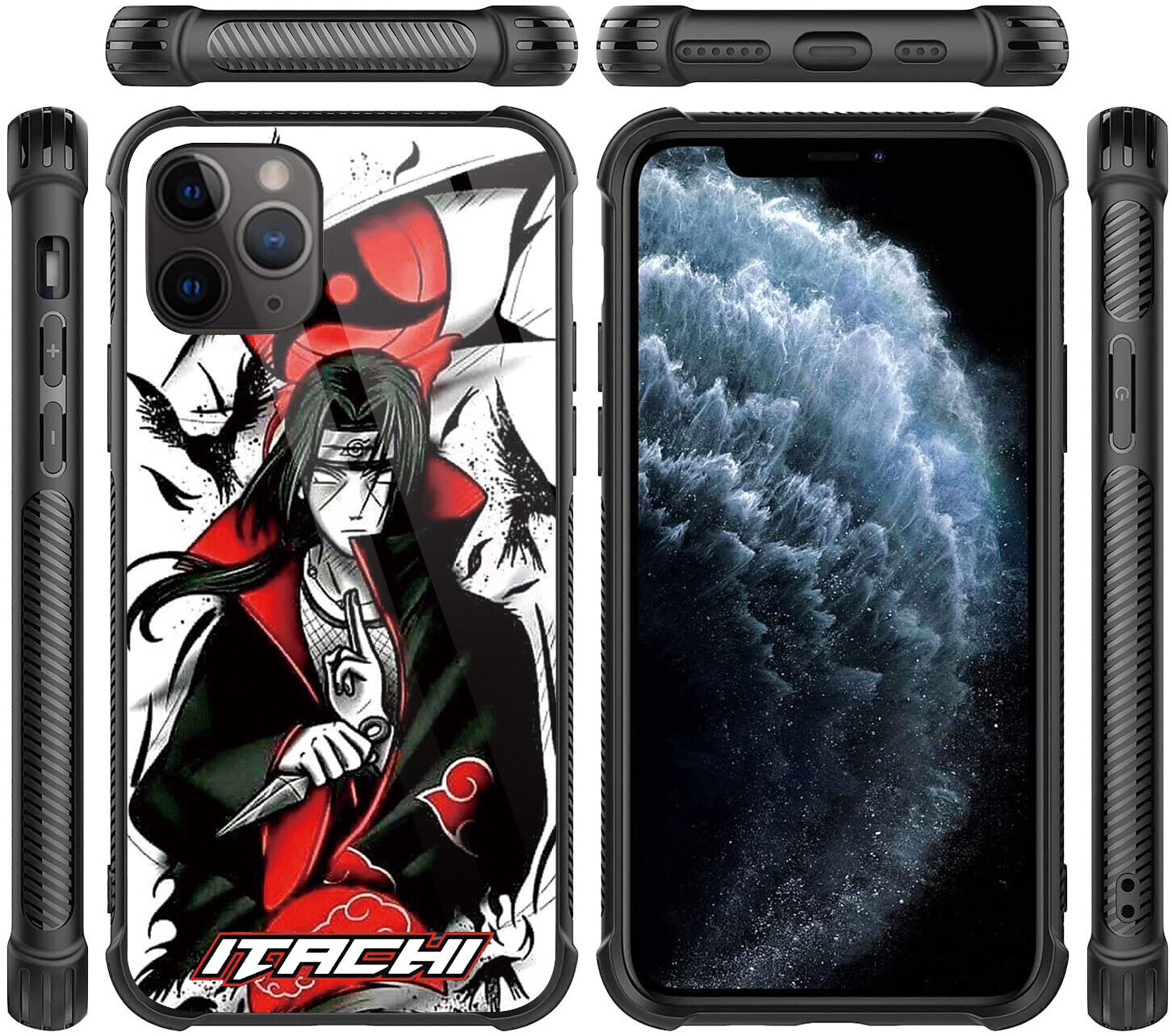 Capa Anime Naruto Uchiha Madara Itachi para iPhone 11 Pro Max 12