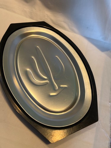 2 Vintage ~ Nordic Ware Platter Holder Steak /Fajita Server Hot Plate -cactus - 第 1/3 張圖片