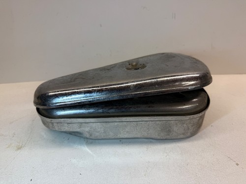 CAJA DE HERRAMIENTAS HARLEY PANHEAD DUOGLIDE KNUCKLEHEAD FLH FLE DUO OEM CROMADA VINTAGE - Imagen 6 de 9
