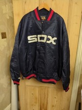 Majestic Cooperstown White Sox College Jacke - Größe 3 XL - Flecken auf weiß - toll