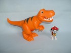 PAW PATROL DINO RESCUE MARSHALL & T-REX DINOSAUR Action Figures Toy Set (DOGS)