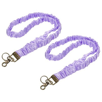 Für Scrunchie Lehrer Lanyards, 2er Pack ID Halter, Lila