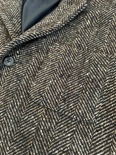Vintage Eddie Bauer Herringbone Wool-Blend Jacket — Made in USA image 5