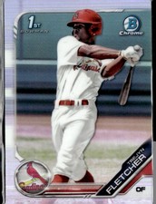 2019 Bowman Draft #BDC-174 Trejyn Fletcher  St. Louis Cardinals Refractor