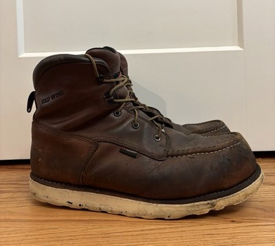 Red Wing Men s Traction Tred 6-inch Waterproof Safety Toe Boots Size 13 Wide