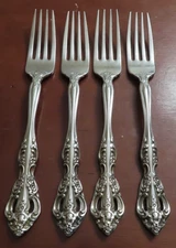 Oneida MICHELANGELO CUBE Set of 4 Dinner Forks Heirloom Stainless Flatware Lot B