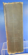Antique 1910 The People’s Home Library 3 Books in 1 Medical Cooking Veterinary
