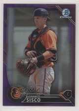 2016 Bowman Chrome Prospects Purple Refractor 17/250 Chance Sisco #BCP114 7i2