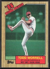 1987 Topps Todd Worrell St. Louis Cardinals #7