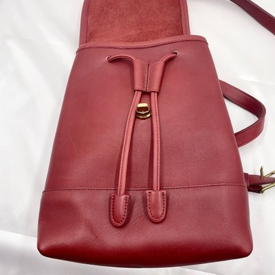 COACH 9960 Vintage Turnlock Drawstring Daypack Backpack Purse