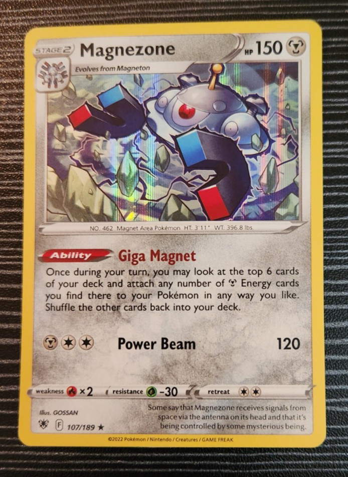 Pokemon - MAGNEZONE 107/189 - Astral Radiance - Rare Holo Card