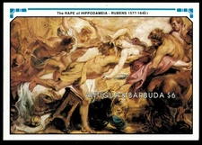 Antigua 1990 - Rubens Art - IMPERF Souvenir Stamp Sheet - Scott #1378 - MNH