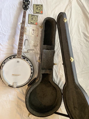 5 String Banjo With Epiphone 940-EH60 5-String Banjo Hard Case.