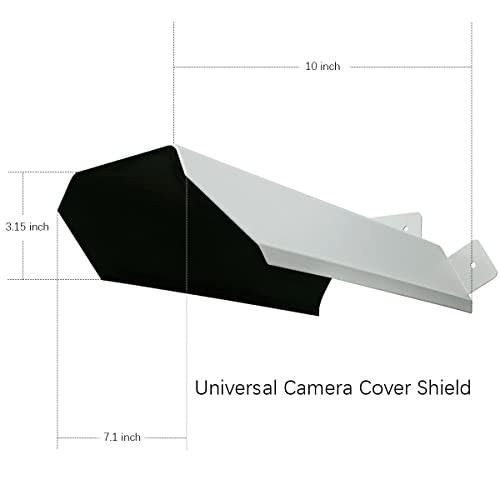 Universal Security Camera Sun Rain Cover Shield for Surveillance White 1 Pack - Picture 6 of 7