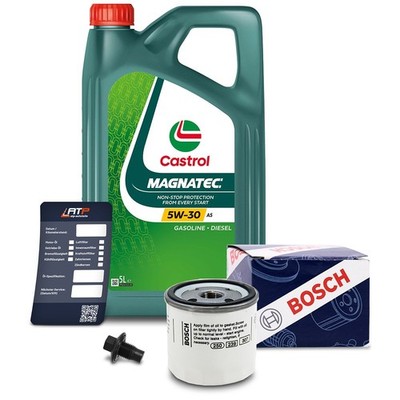 BOSCH ÖLFILTER+5L CASTROL MAGNATEC STOP-START 5W-30 FÜR VOLVO S60 2 T3 T4 10