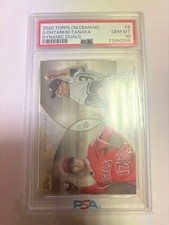 Shohei Ohtani, Masahiro Tanaka Cards 2020 Topps Dynamic PSA10