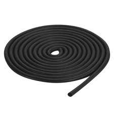 Foam Rubber Weather Seal Strip, 4mm Diameter 2 Meters Long for DIY Gasket