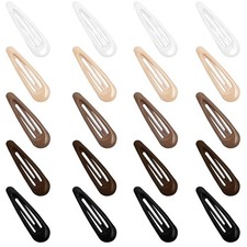 Snap Hair Clips for Mixed Color - Black, Brown, Coffee, Light Khaki, White