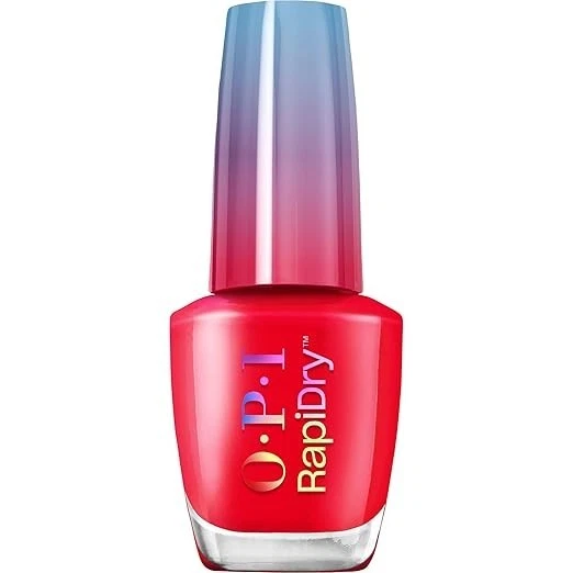 OPI RapiDry Haul Sass | Opaque Bright Red Crème Quick Dry Nail Polish | Vegan, S