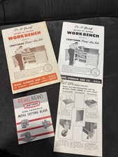 Craftsman 1961 DIY Workbench Instructions And Other Vintage Papers NOS 
