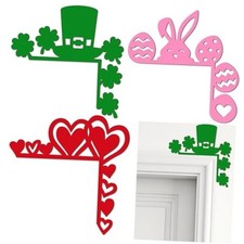3 Pcs Valentine's Day Door Corner Decor St. Patrick's Day Easter Door Elegant