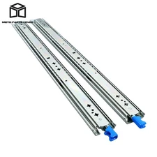 Locking Ball Bearing Slides 24" 250lb Heavy Duty Full Extension Mount With Lock