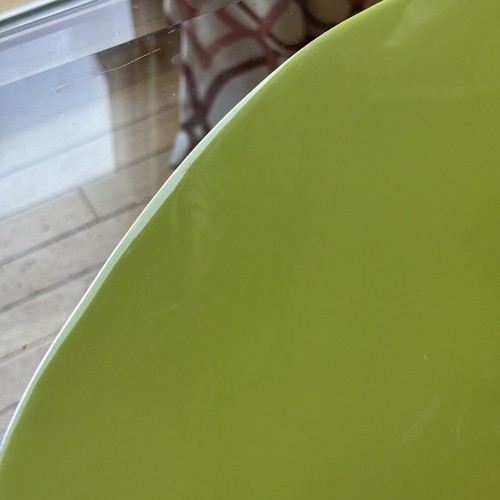 Lunares Home Lime Green Artist Metal Palette Cheese Serving Platter Tray - Picture 7 of 18