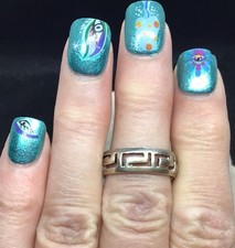 Vintage Sterling Silver 925 Greek Key Design Band Sz 8.5 Y1626