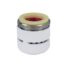 White Dual Thread Aerator 2.2 GPM Carded Easy installation, Flow control