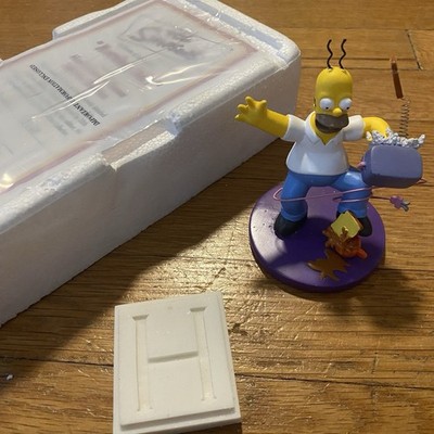Simpsons Misadventures of Homer  Morning Jolt Hamilton Collection Figurine NIB