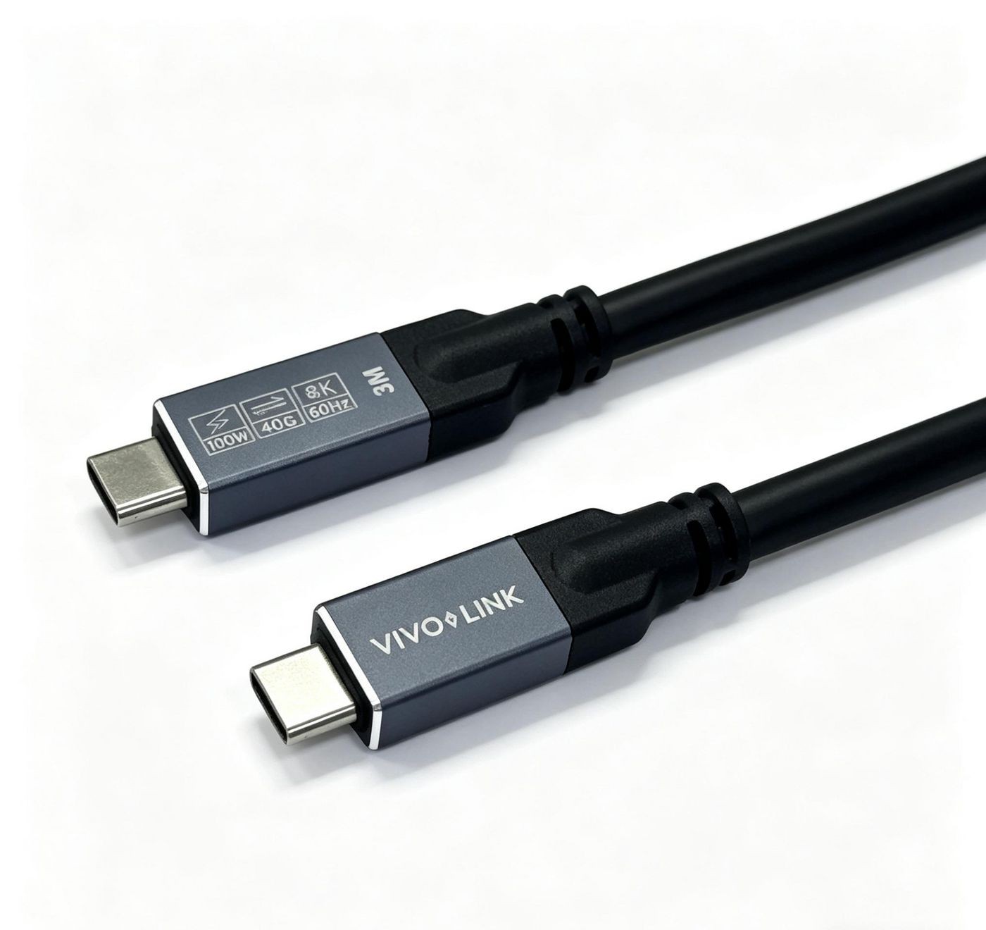 Vivolink PROUSB4MM1 USB-C to USB-C Cable 1m - - Image 2