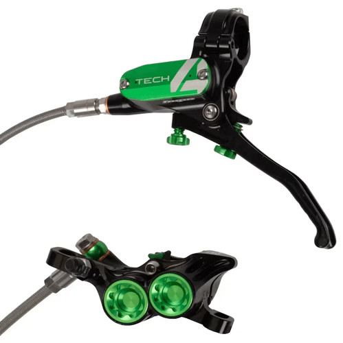 Hope Tech 4 E4 MTB Mountain Bike Disc Brakes - Braided Hose - Picture 7 of 32