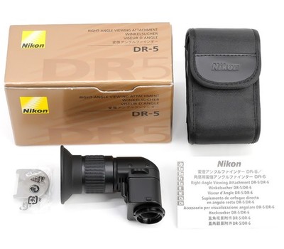 Almost Unused in Box Nikon DR-5 Right Angle Viewfinder w/ DK-18 from JAPAN 3337