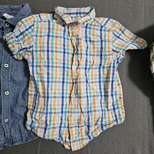 Lot Of 4 Boys Button Up Short Sleeve Childrens Clothes Size 5 & 5/6 Mixed - Picture 5 of 16