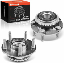 2 X Front Wheel Bearing And Hub Assembly With 5-lug Compatible With Ford Mustang