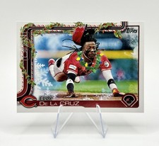 2025 Topps Holiday Elly De La Cruz Wreath Short Print Variation #H97 Reds