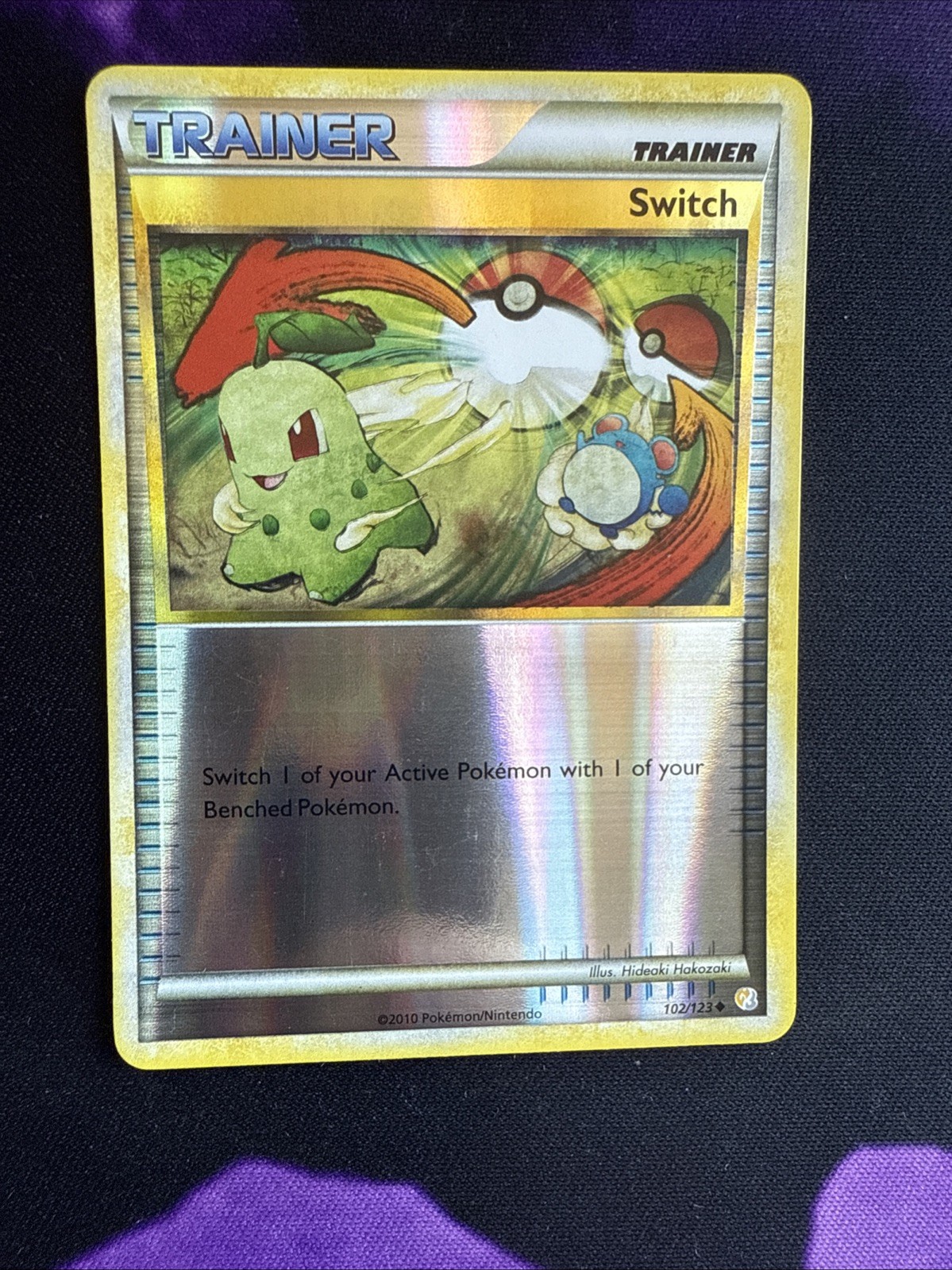 SWITCH - 102/123 - HeartGold SoulSilver HGSS - Reverse Holo - Pokemon Card - NM