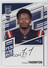 2022 Panini Donruss Elite Pen Pals Tyquan Thornton #PP-TT Auto 15wb